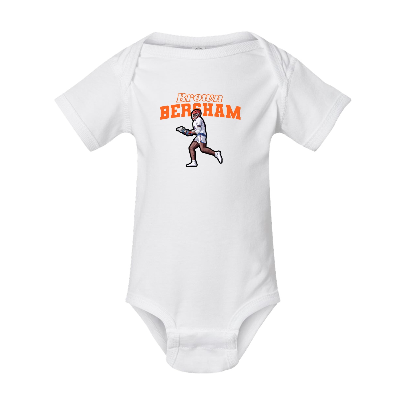 Baby Onesie — Name Arch in White