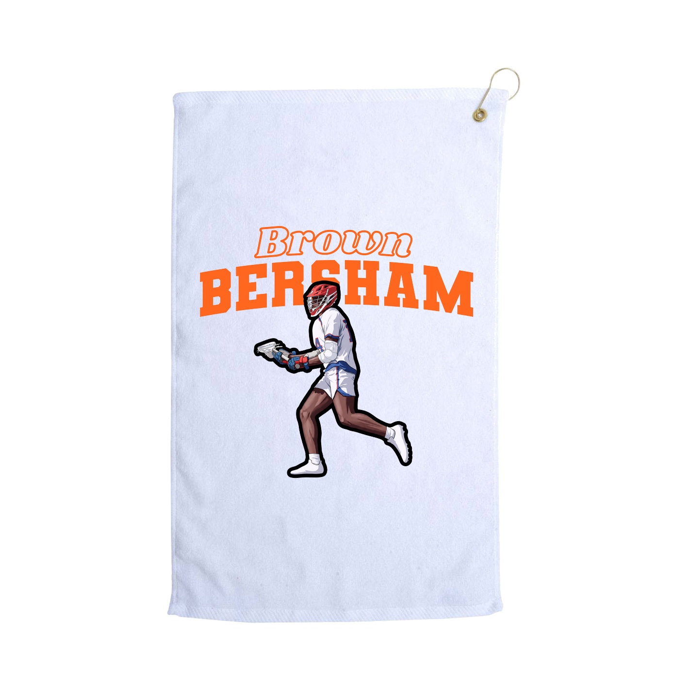 Golf Towel — Name Arch in White