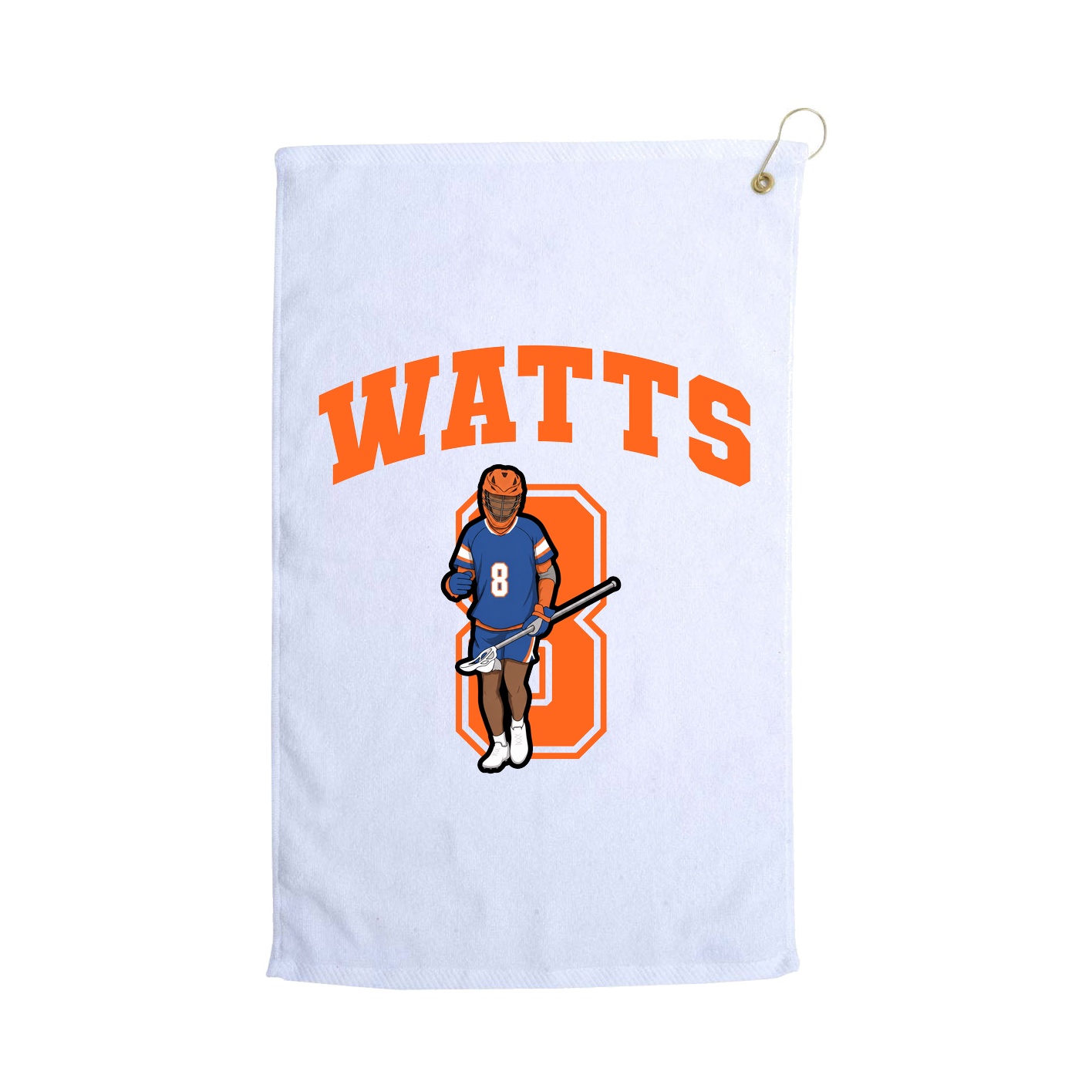 Golf Towel — Number in White