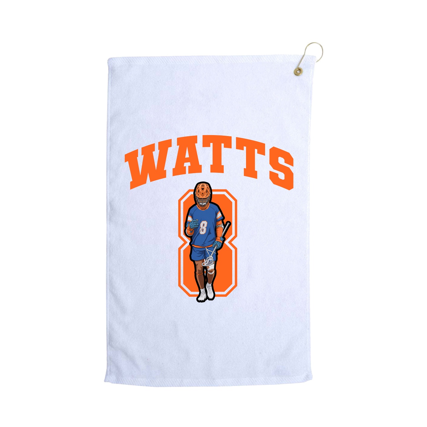 Golf Towel — Number in White