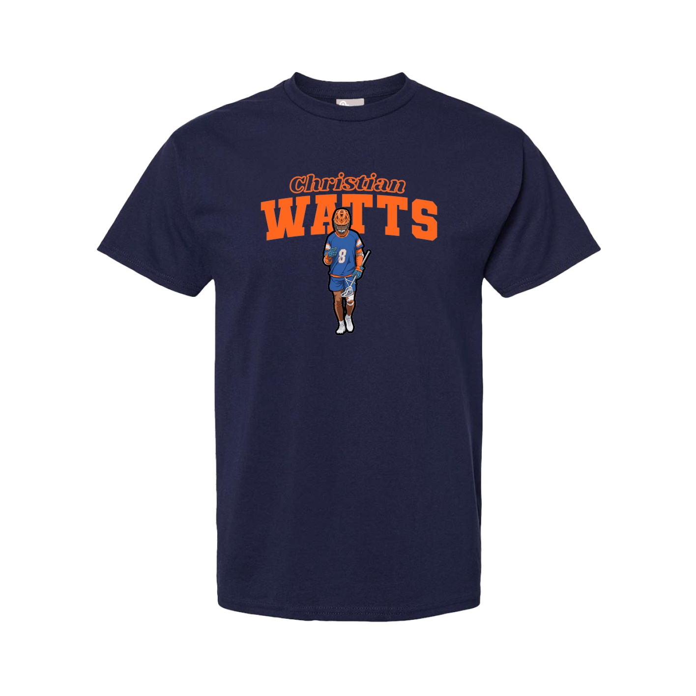 Youth Tee — Name Arch in Navy
