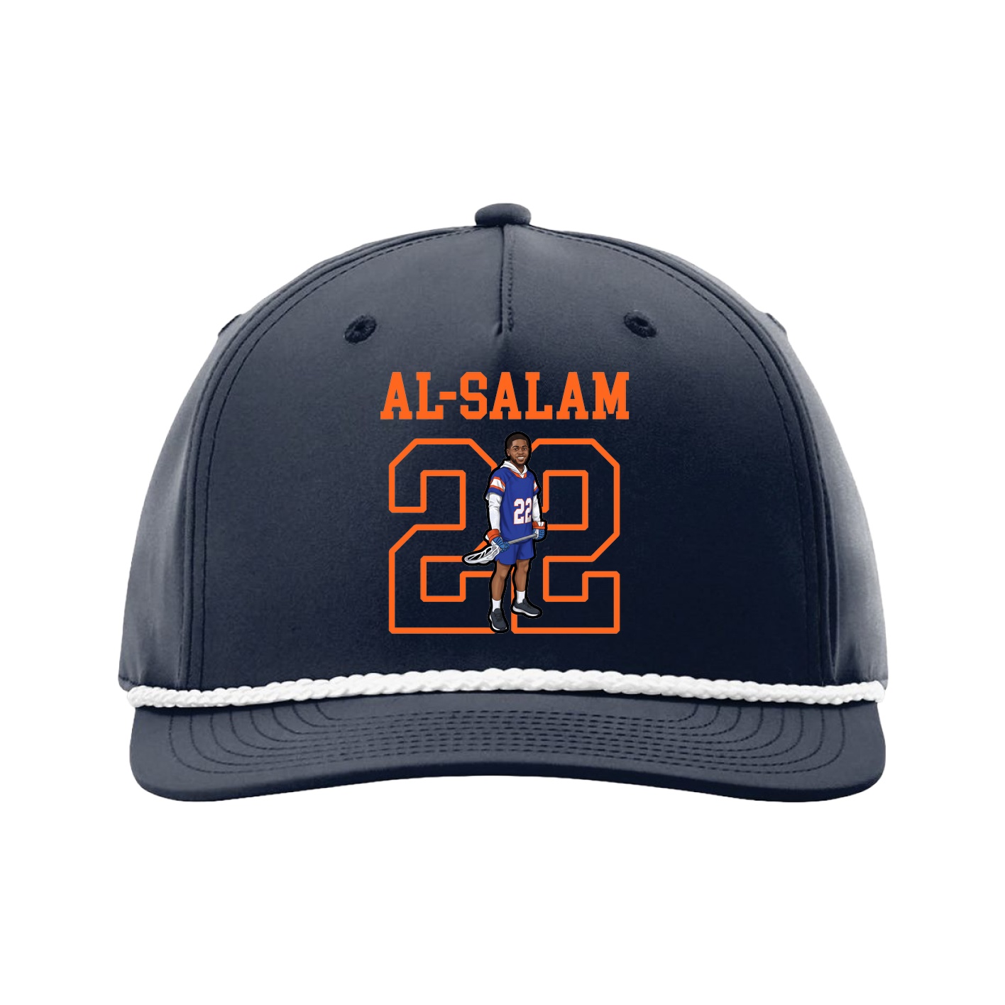 Five-Panel Classic Rope Cap — Shirsey in Navy