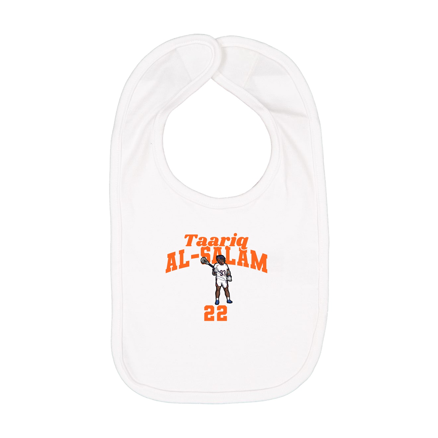 Infant Bib — Signature Arch in White