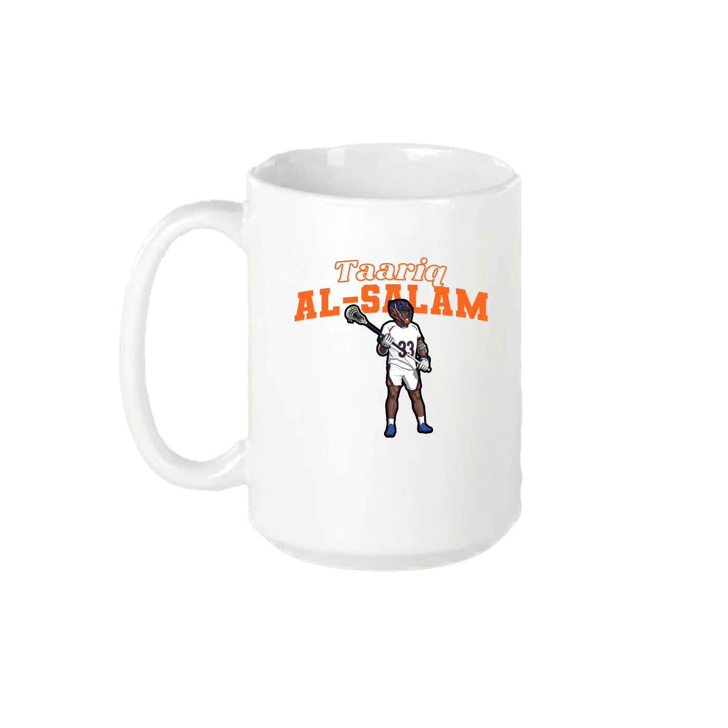 15oz Coffee Mug — Name Arch in White