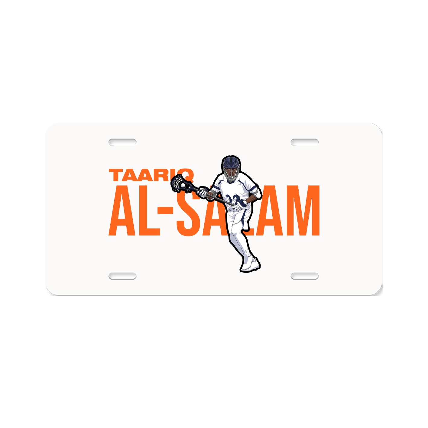 License Plate — Player Name in Classic