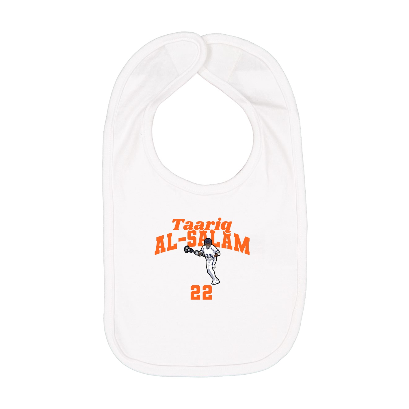 Infant Bib — Signature Arch in White