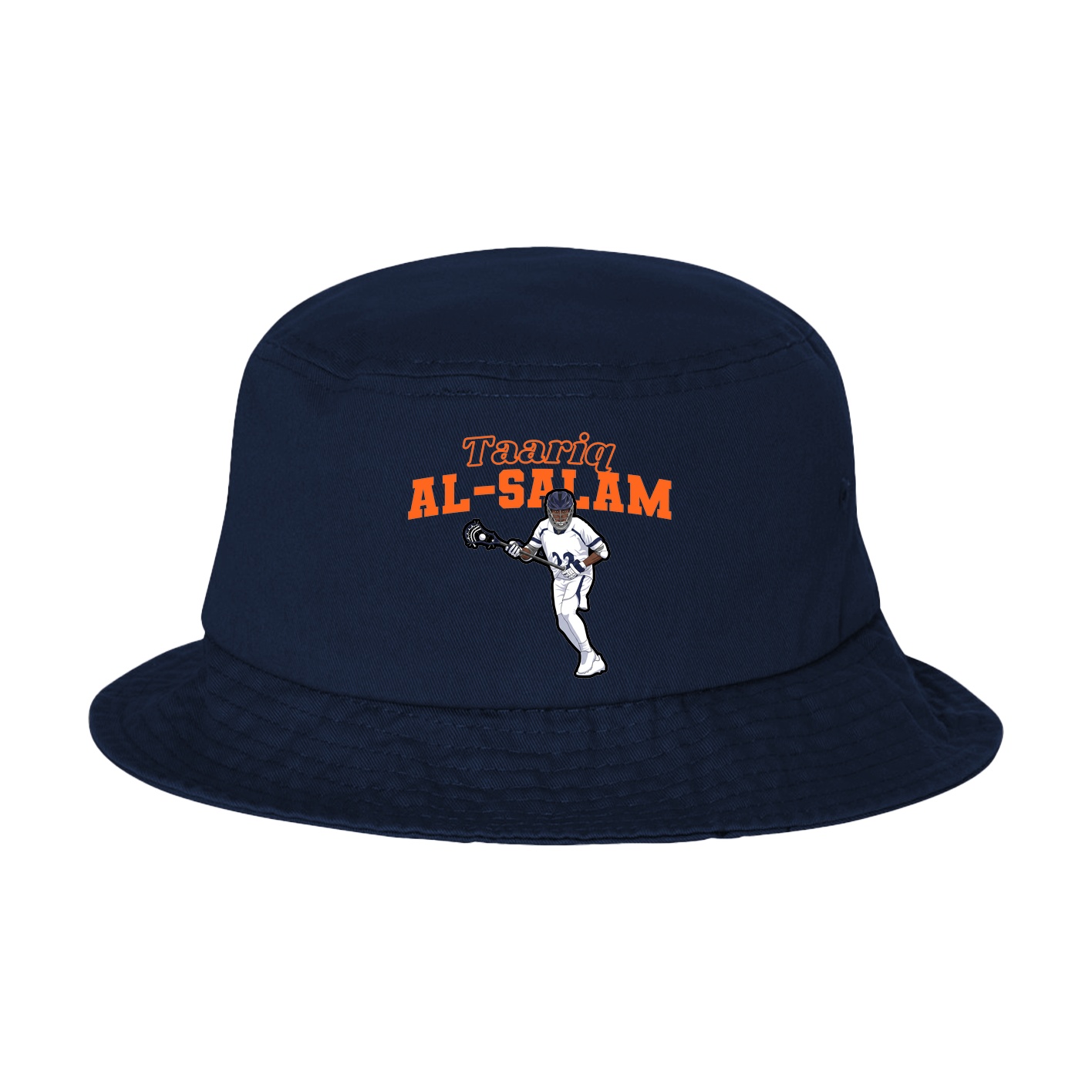 Bucket Cap — Name Arch in Navy