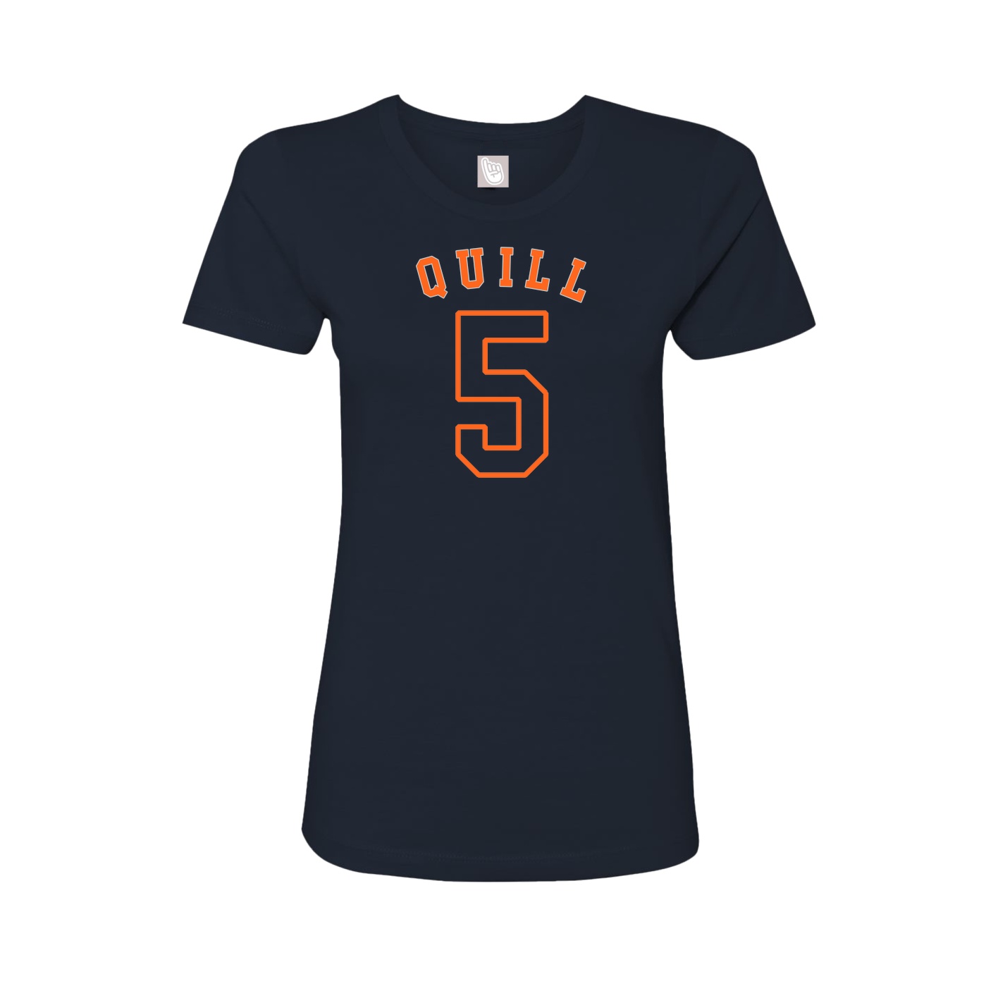 Fitted Women's Tee — Shirsey Arch in Navy