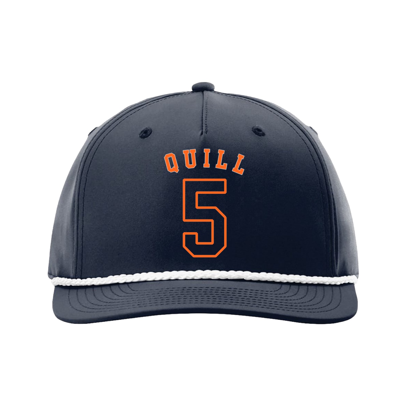 Five-Panel Classic Rope Cap — Shirsey Arch in Navy
