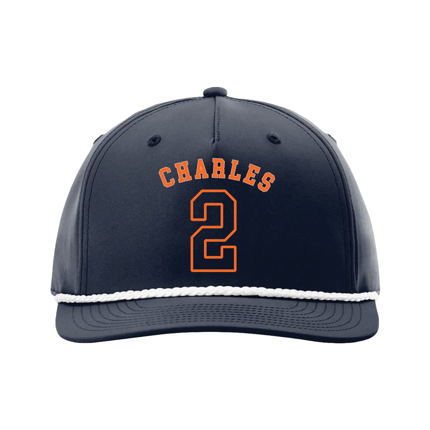 Five-Panel Classic Rope Cap — Shirsey Arch in Navy