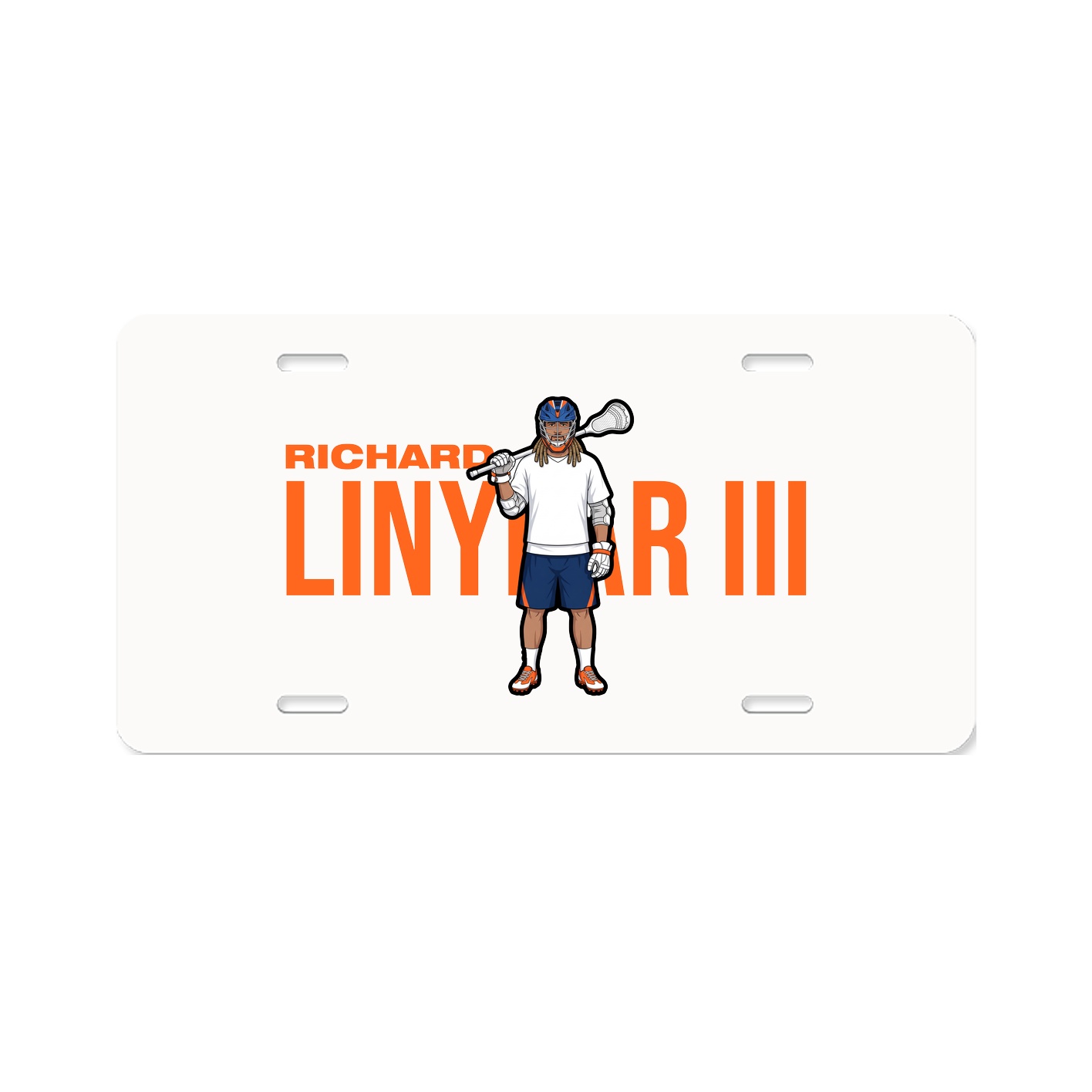 License Plate — Player Name in Classic