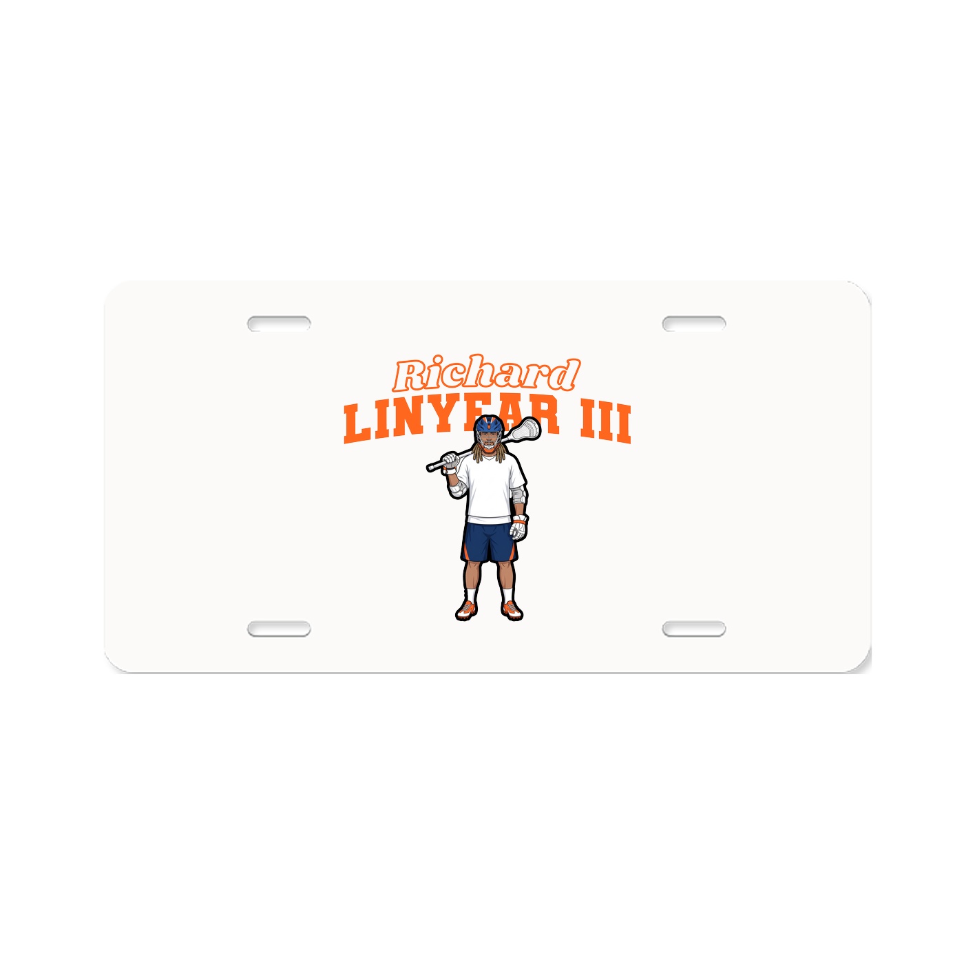 License Plate — Name Arch in Classic