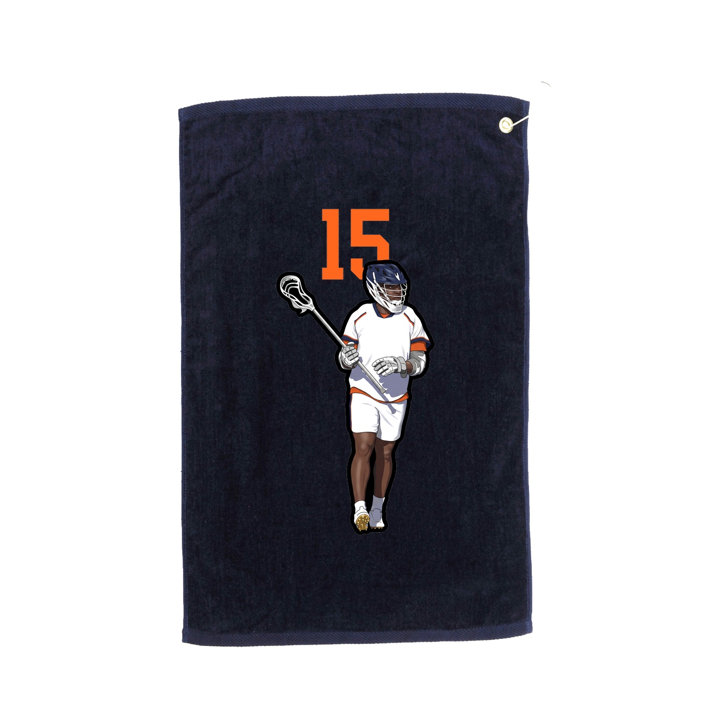 Golf Towel — Number Top in Navy
