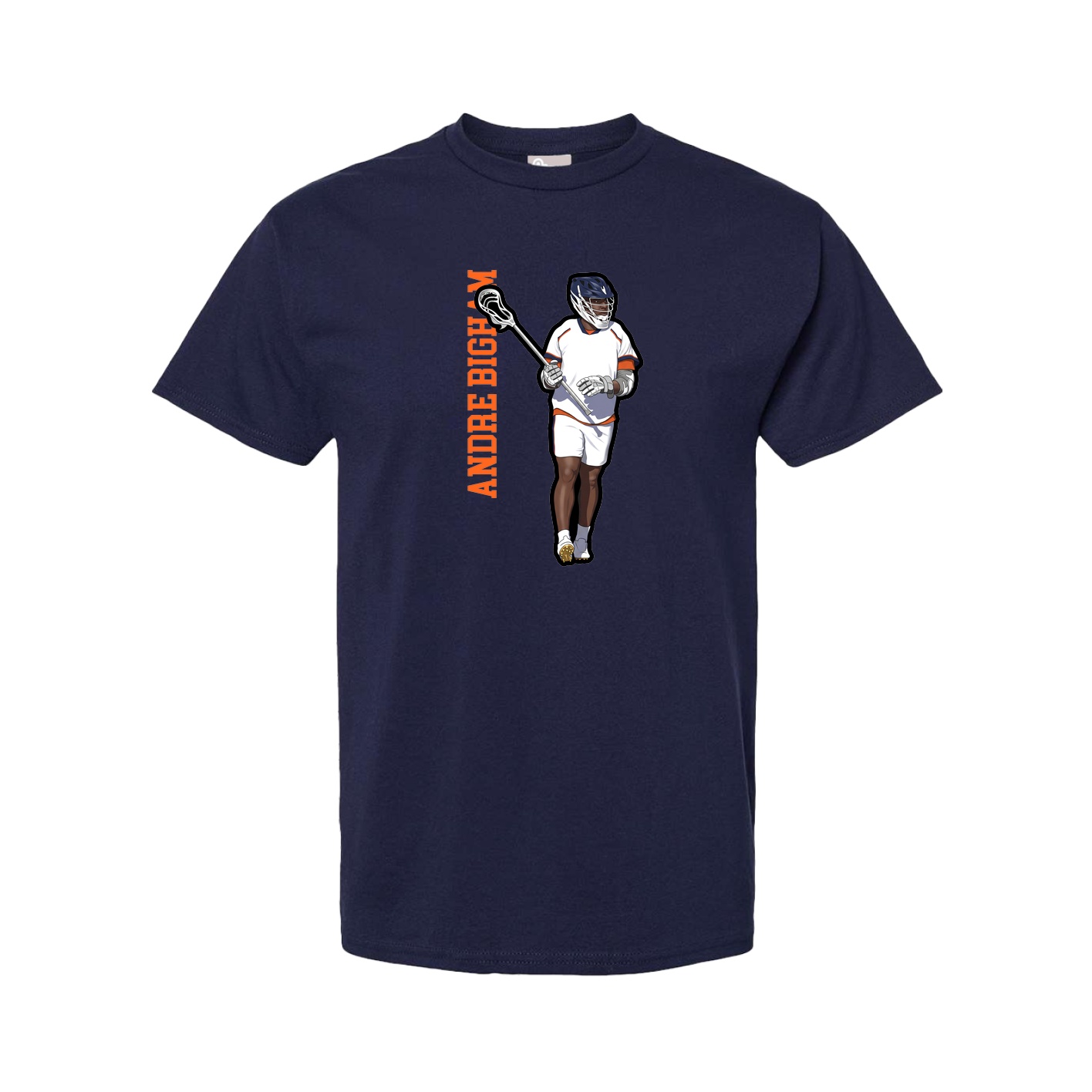 Youth Tee — Name Vertical in Navy