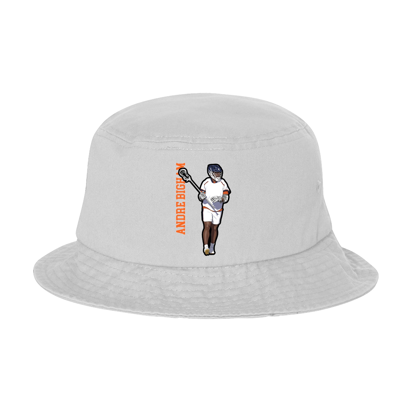Bucket Cap — Name Vertical in White