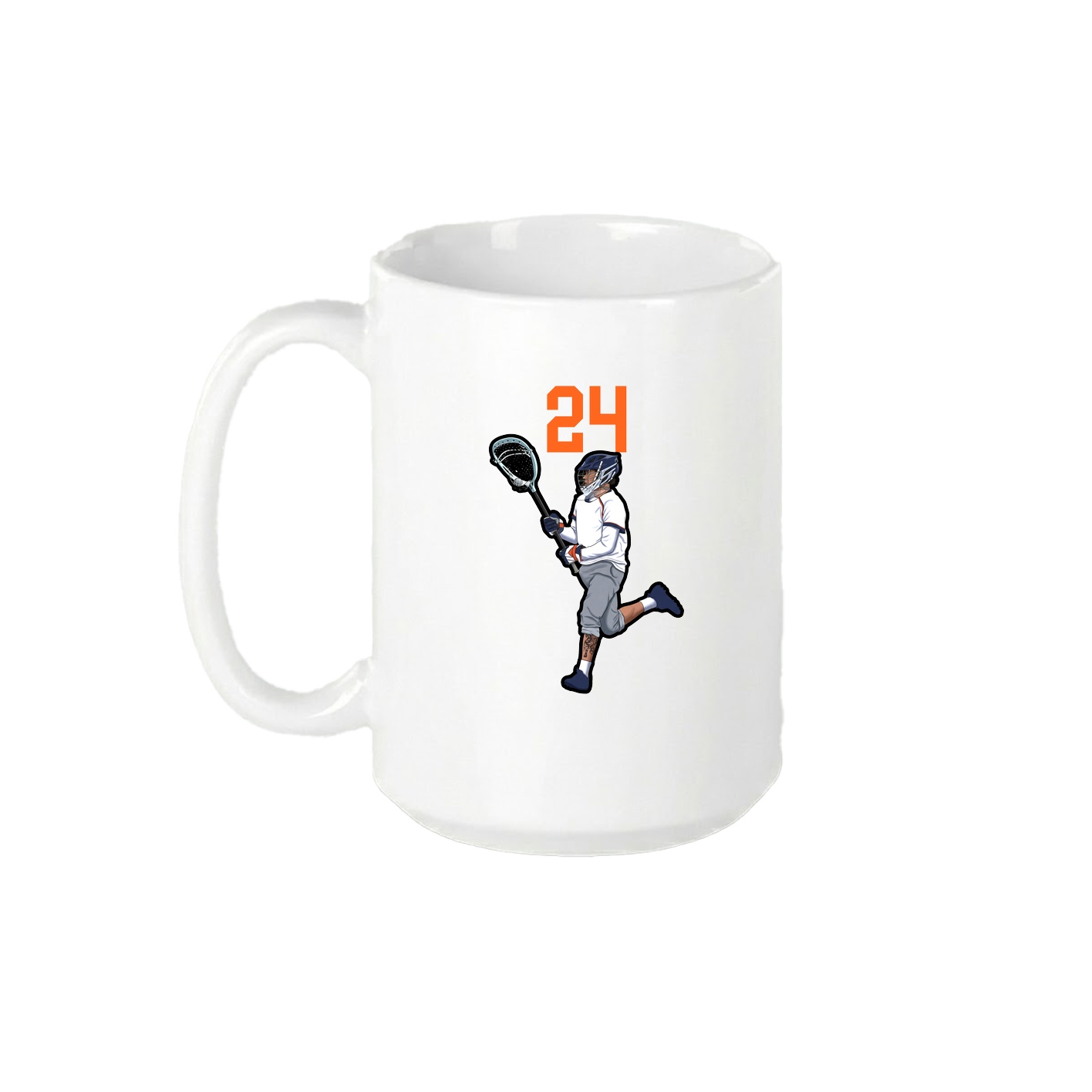 15oz Coffee Mug — Number Top in White