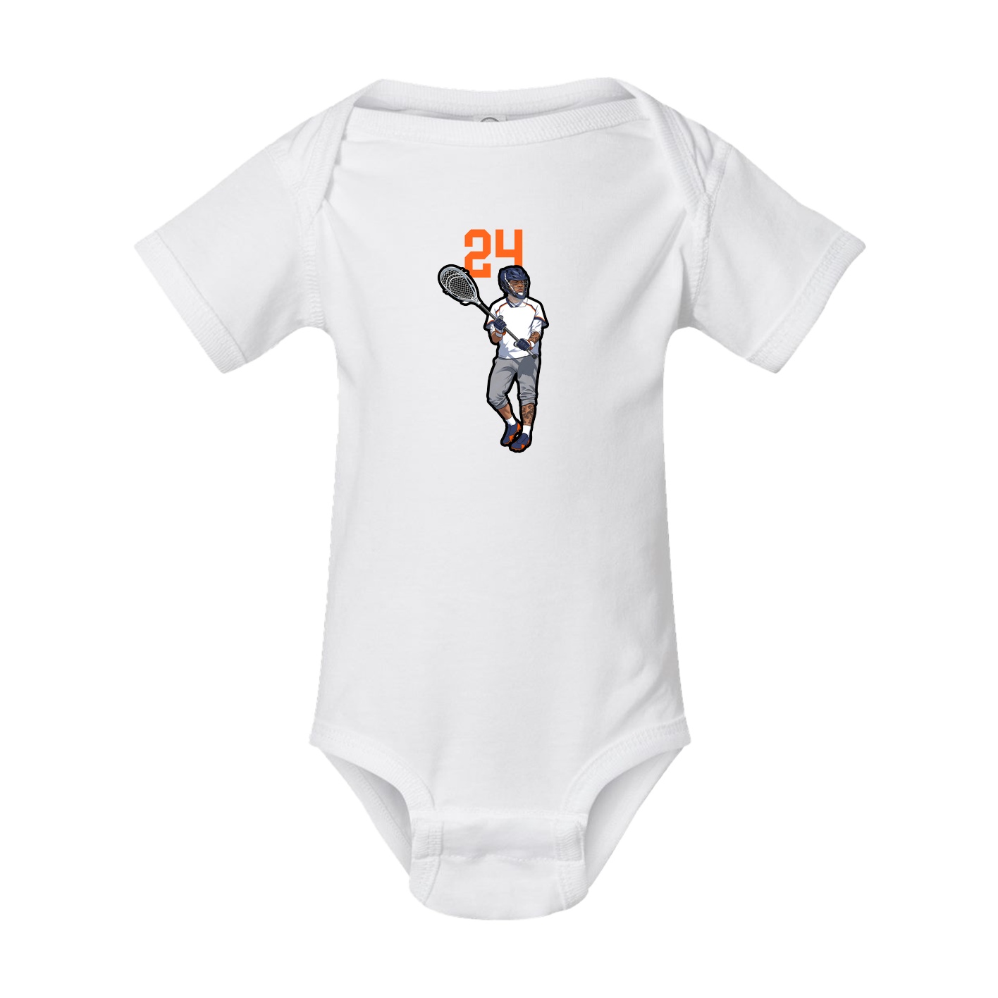 Baby Onesie — Number Top in White