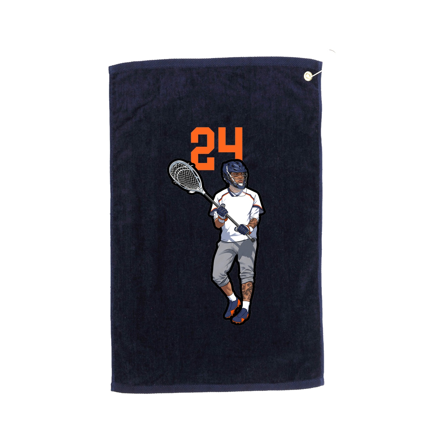 Golf Towel — Number Top in Navy