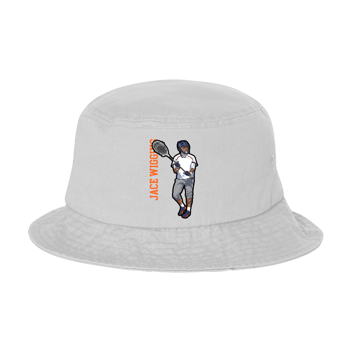 Bucket Cap — Name Vertical in White