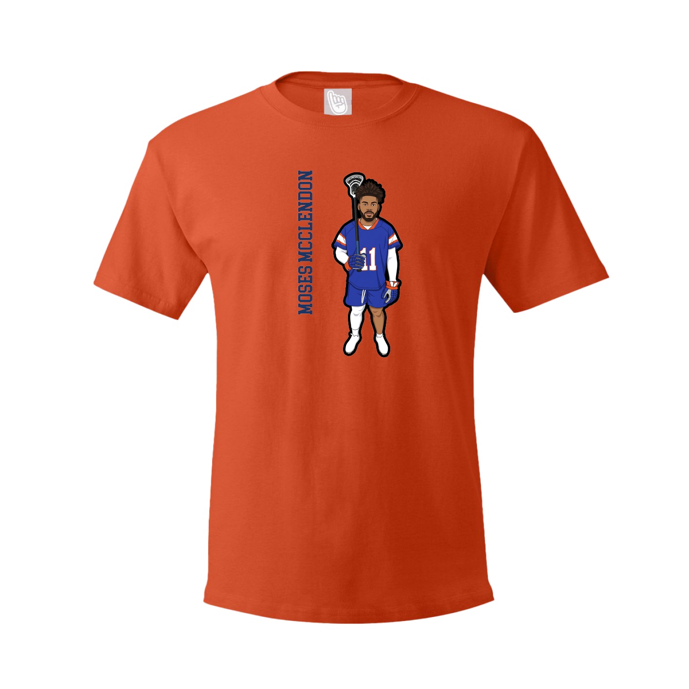 Youth Tee — Name Vertical in Orange