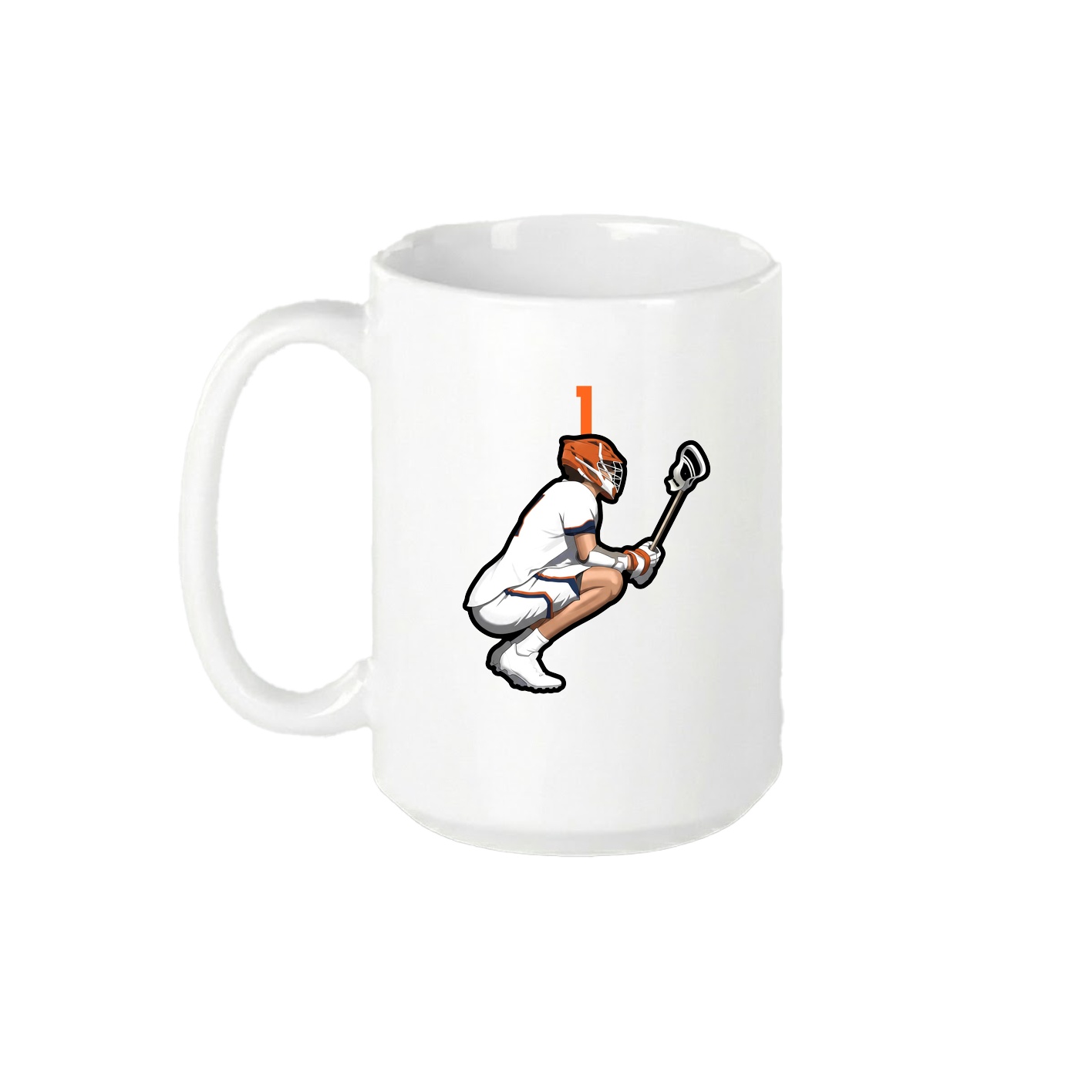 15oz Coffee Mug — Number Top in White