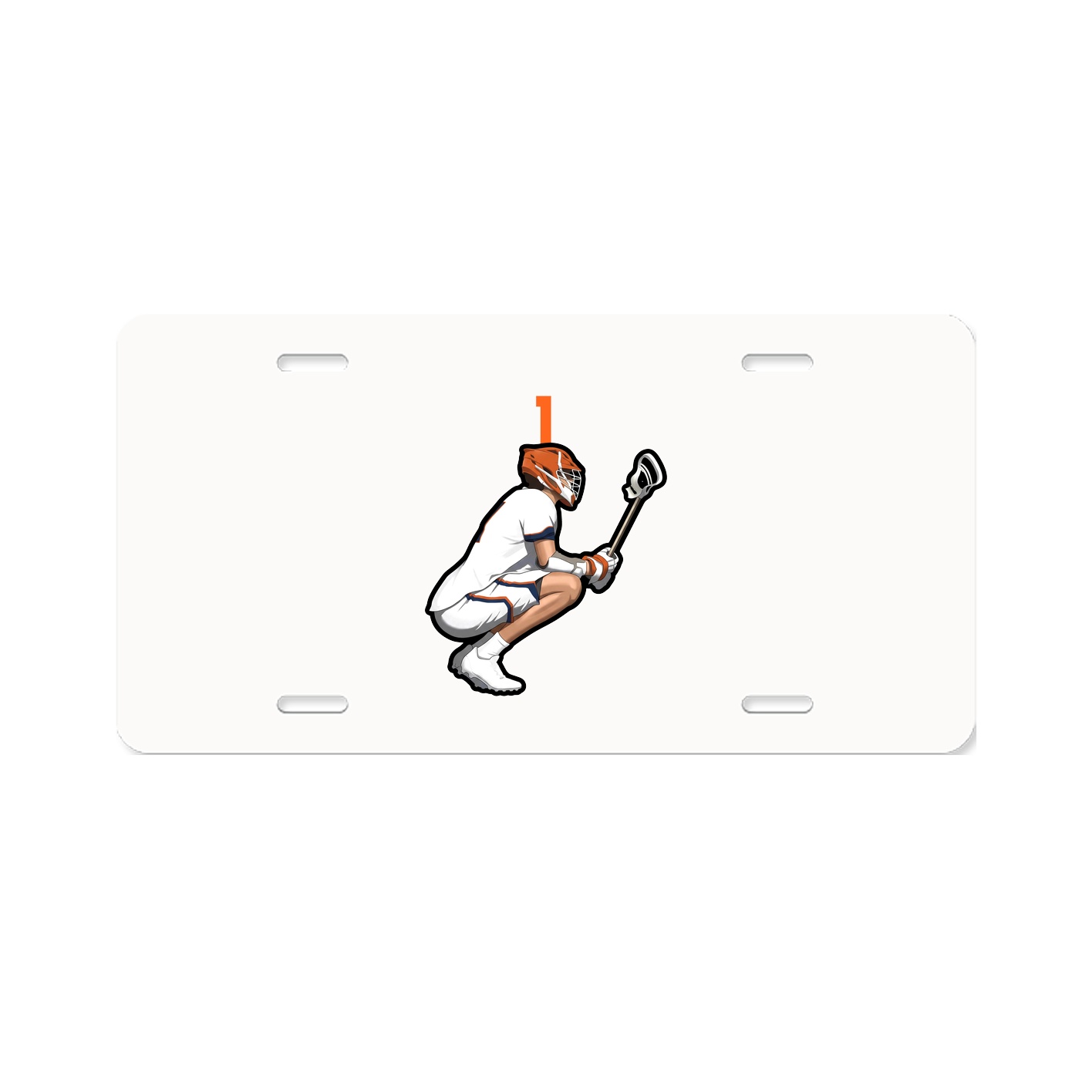 License Plate — Number Top in Classic