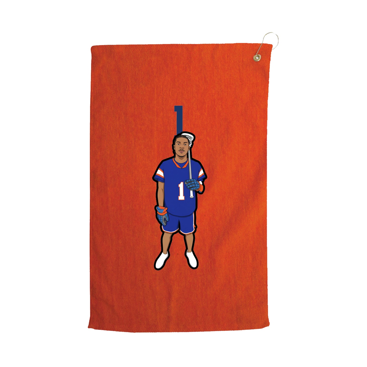 Golf Towel — Number Top in Orange