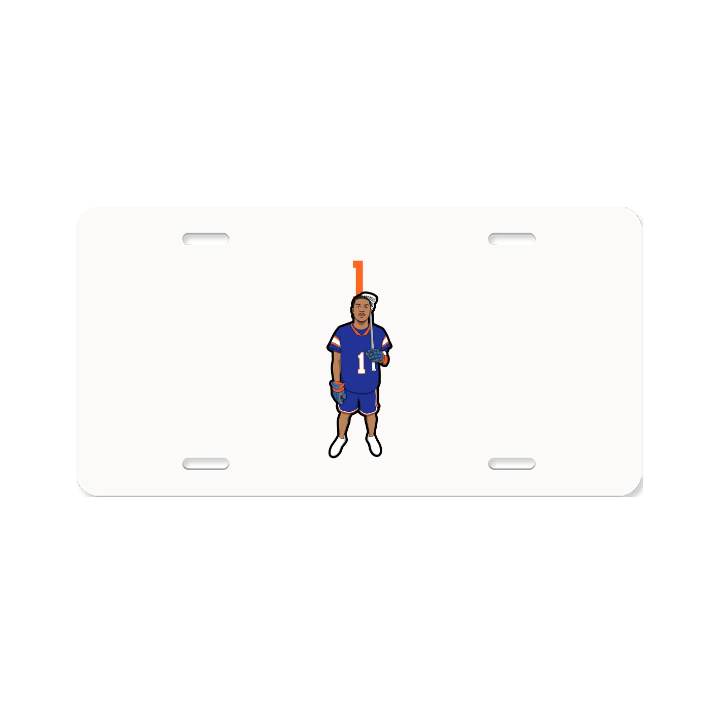 License Plate — Number Top in Classic