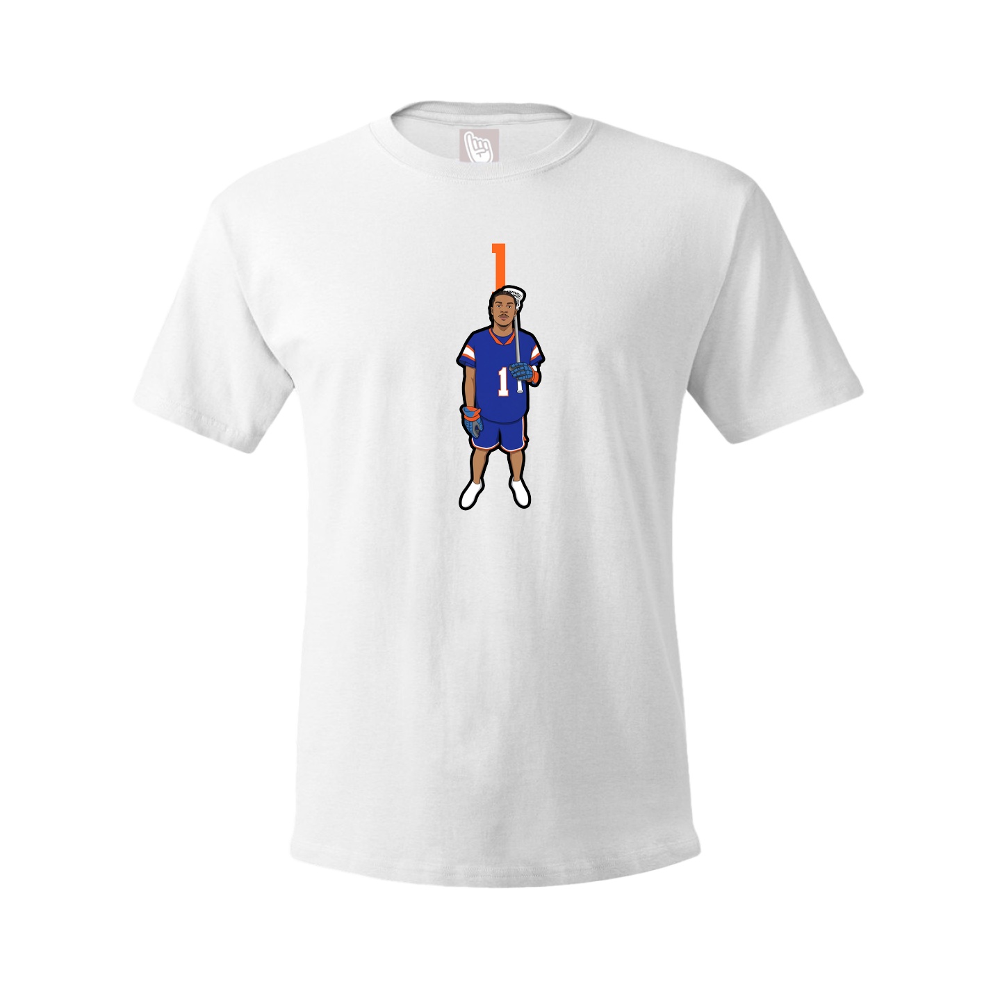 Youth Tee — Number Top in White