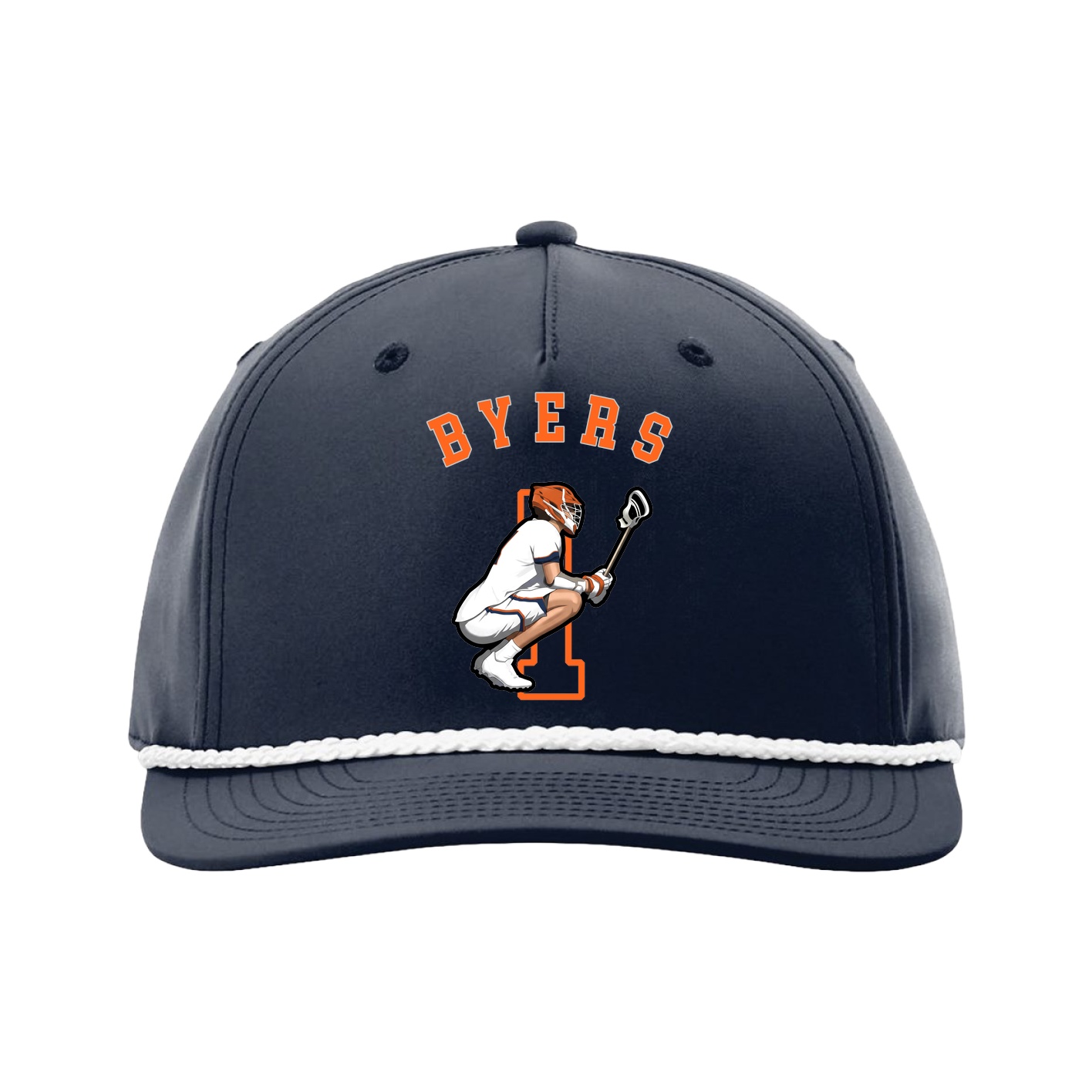Five-Panel Classic Rope Cap — Shirsey Arch in Navy