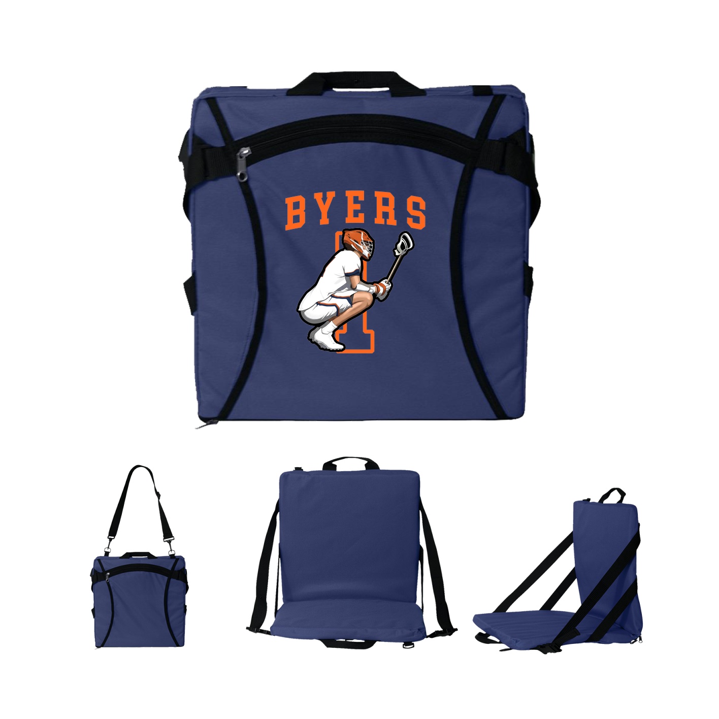 Folding Stadium Seat — Shirsey in Navy