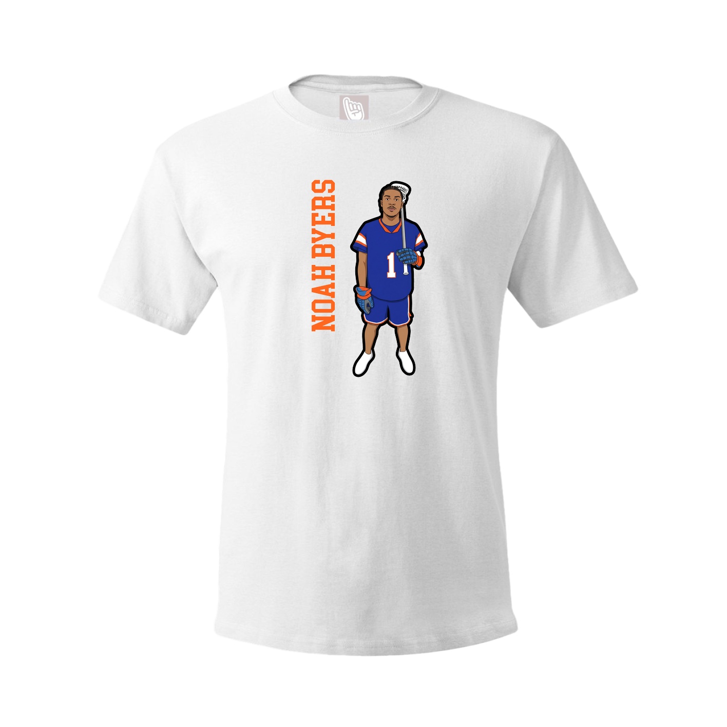 Tee — Name Vertical in White
