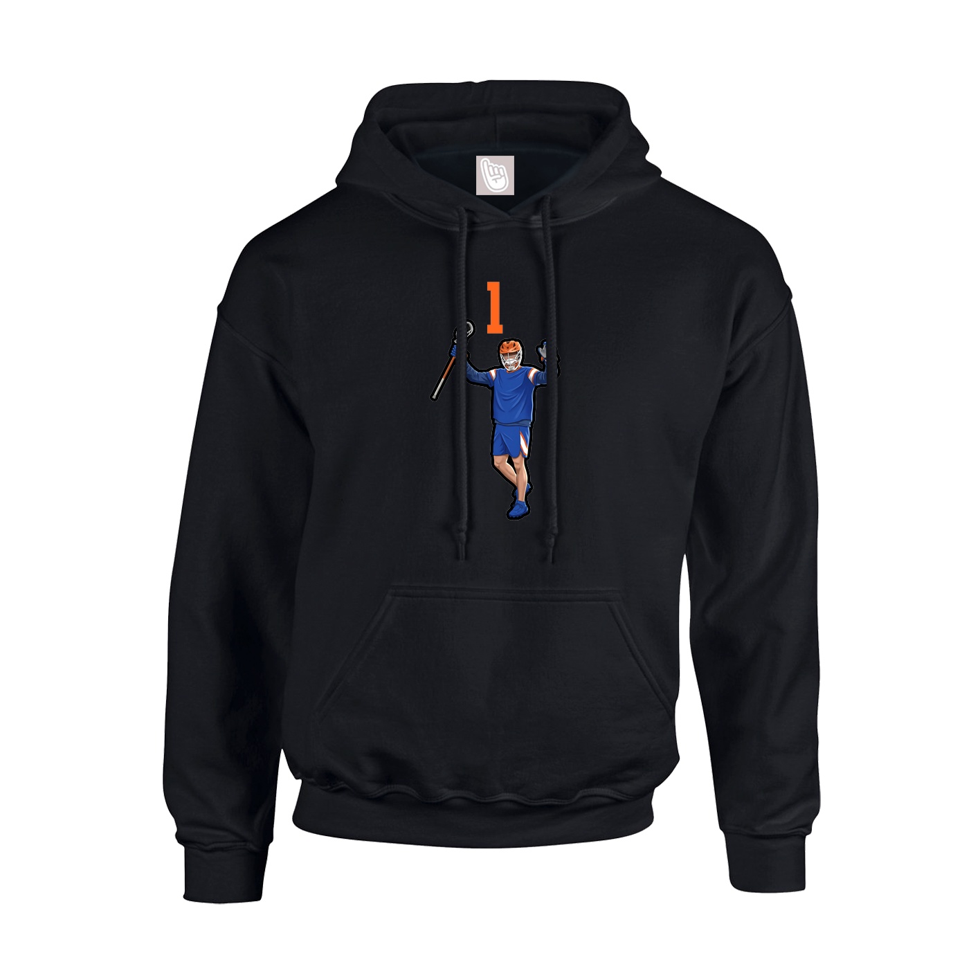 Hoodie — Number Top in Black