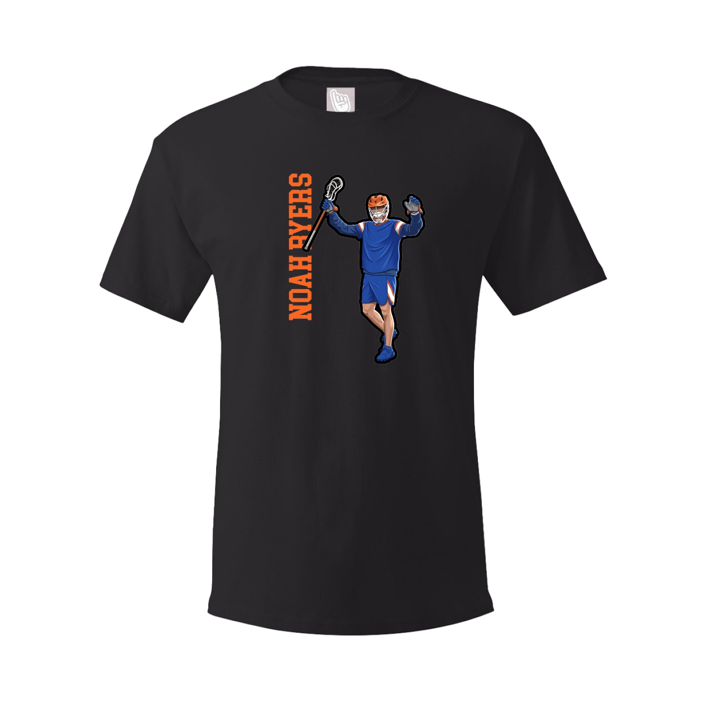 Tee — Name Vertical in Black