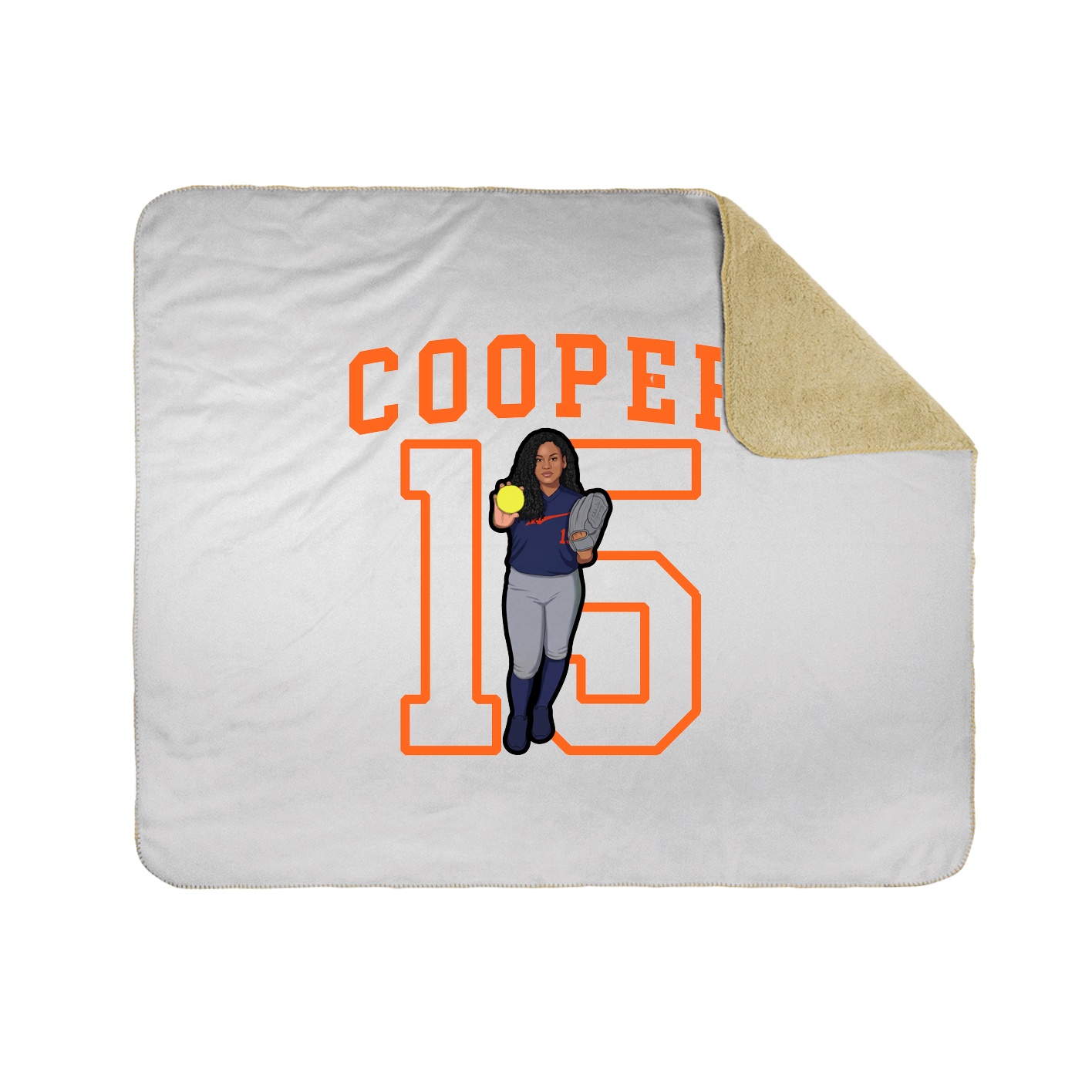 Throw Blanket — Shirsey in White