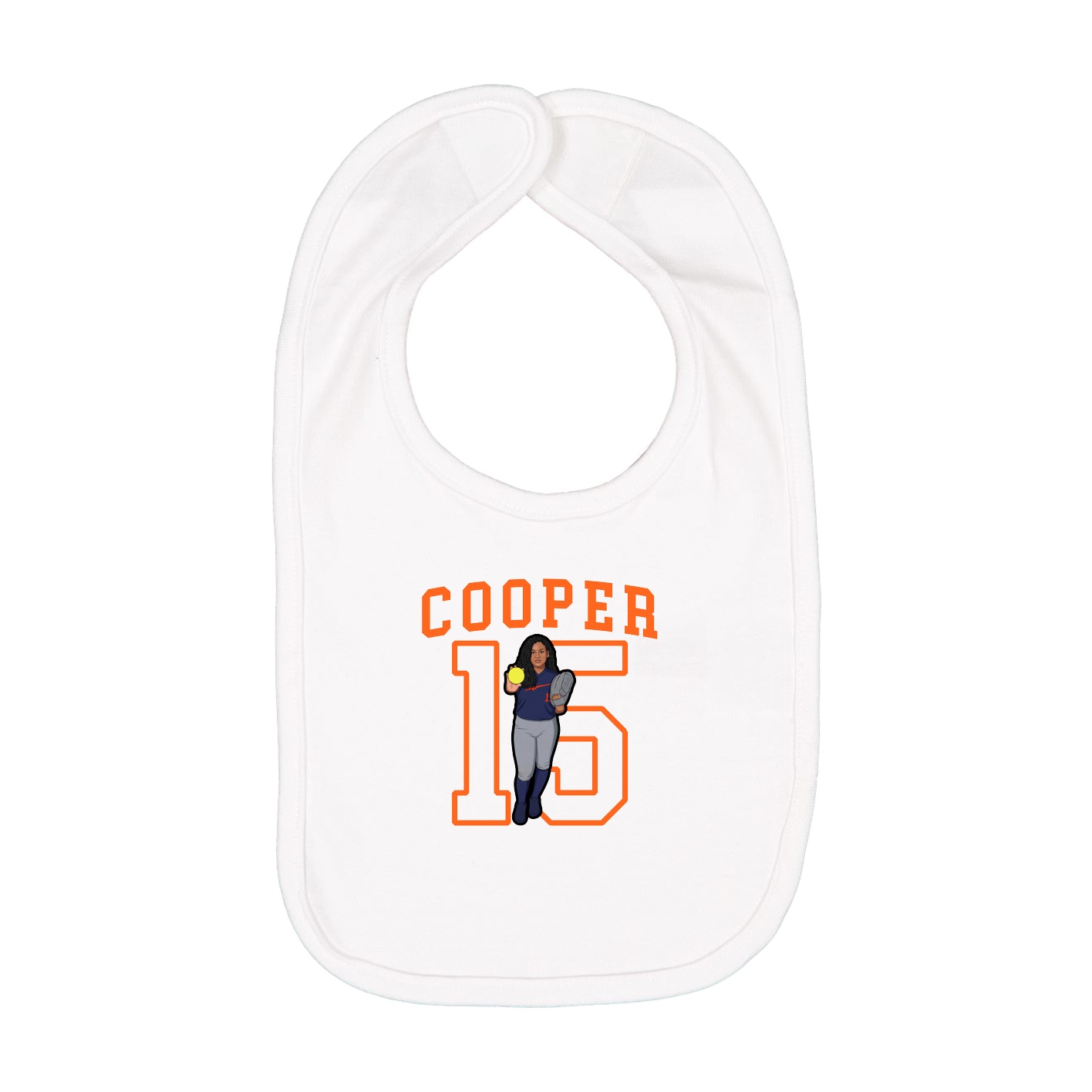 Infant Bib — Shirsey in White