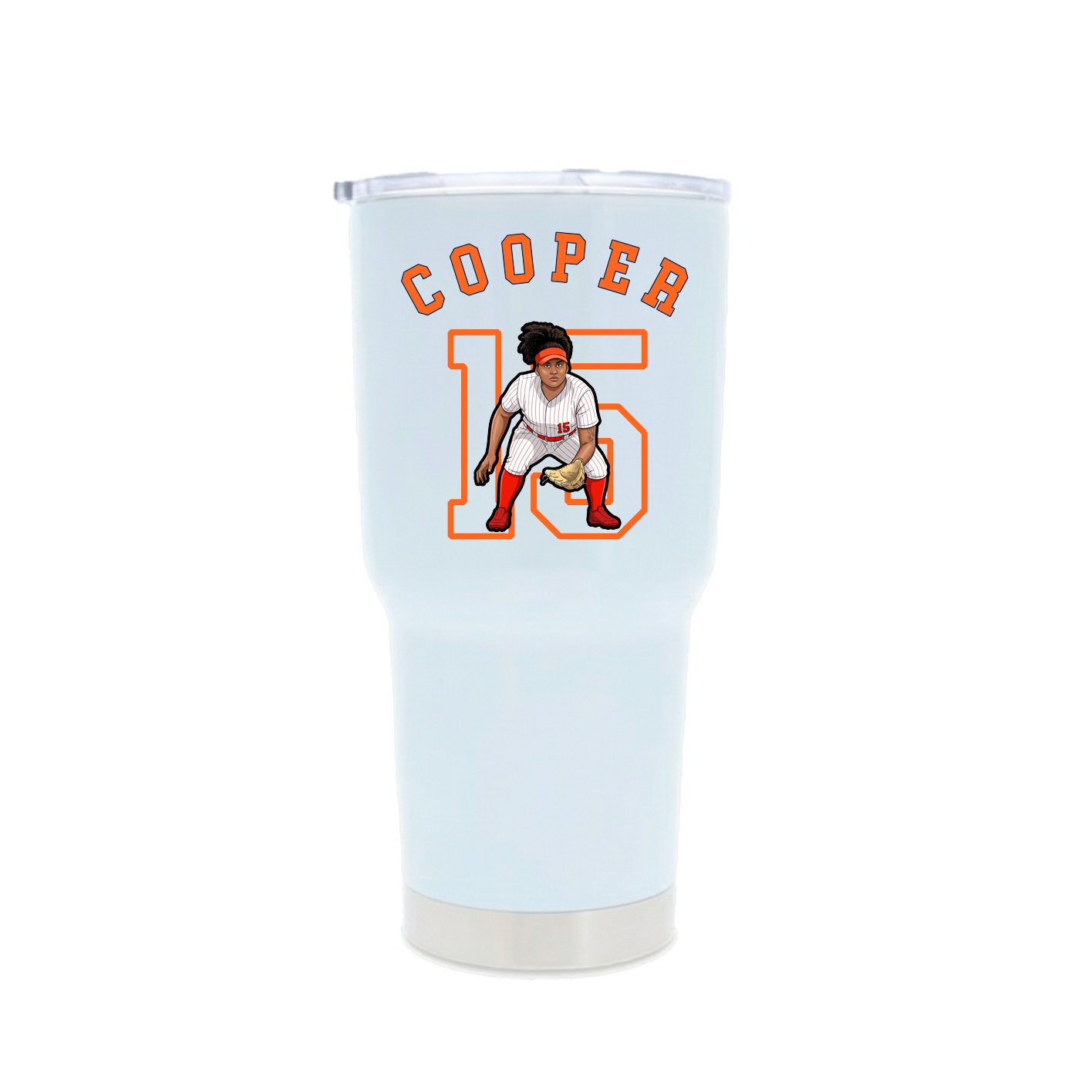 30oz Stainless Steel Tumbler — Shirsey Arch in White