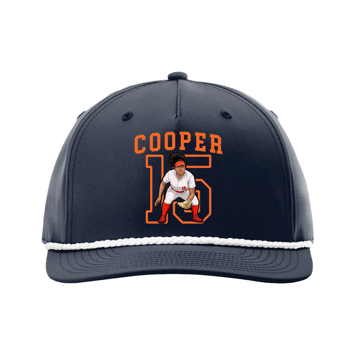 Five-Panel Classic Rope Cap — Shirsey in Navy