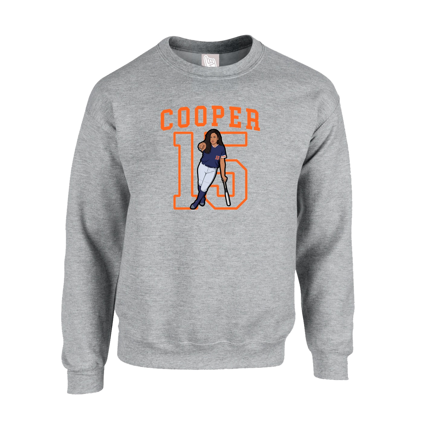 Fleece Crew — Shirsey in Grey