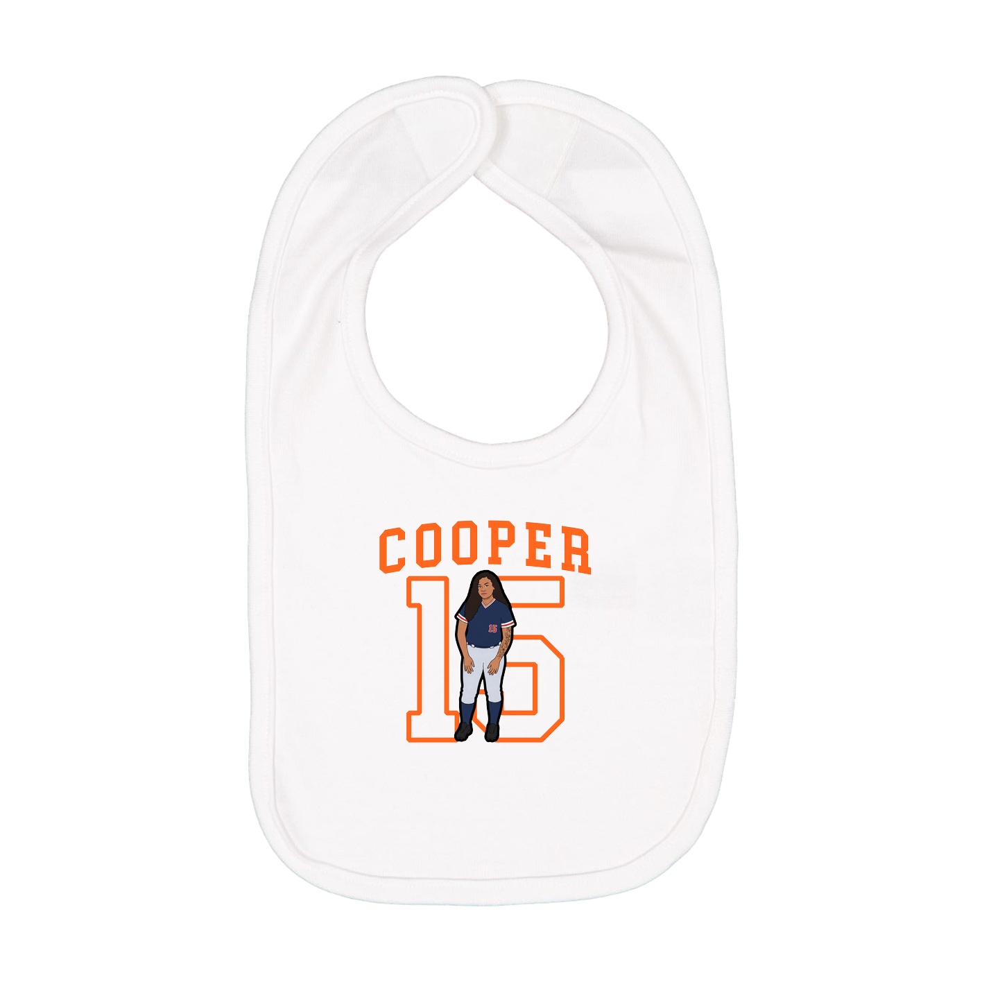 Infant Bib — Shirsey in White