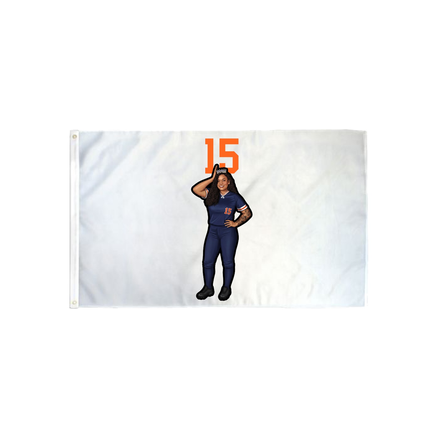 3x5 Flag — Number Top in Classic