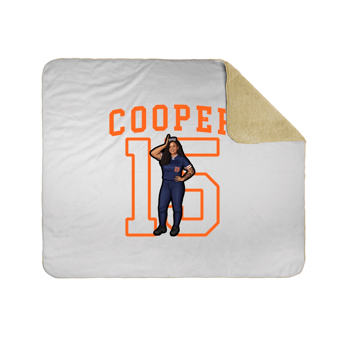 Throw Blanket — Shirsey in White
