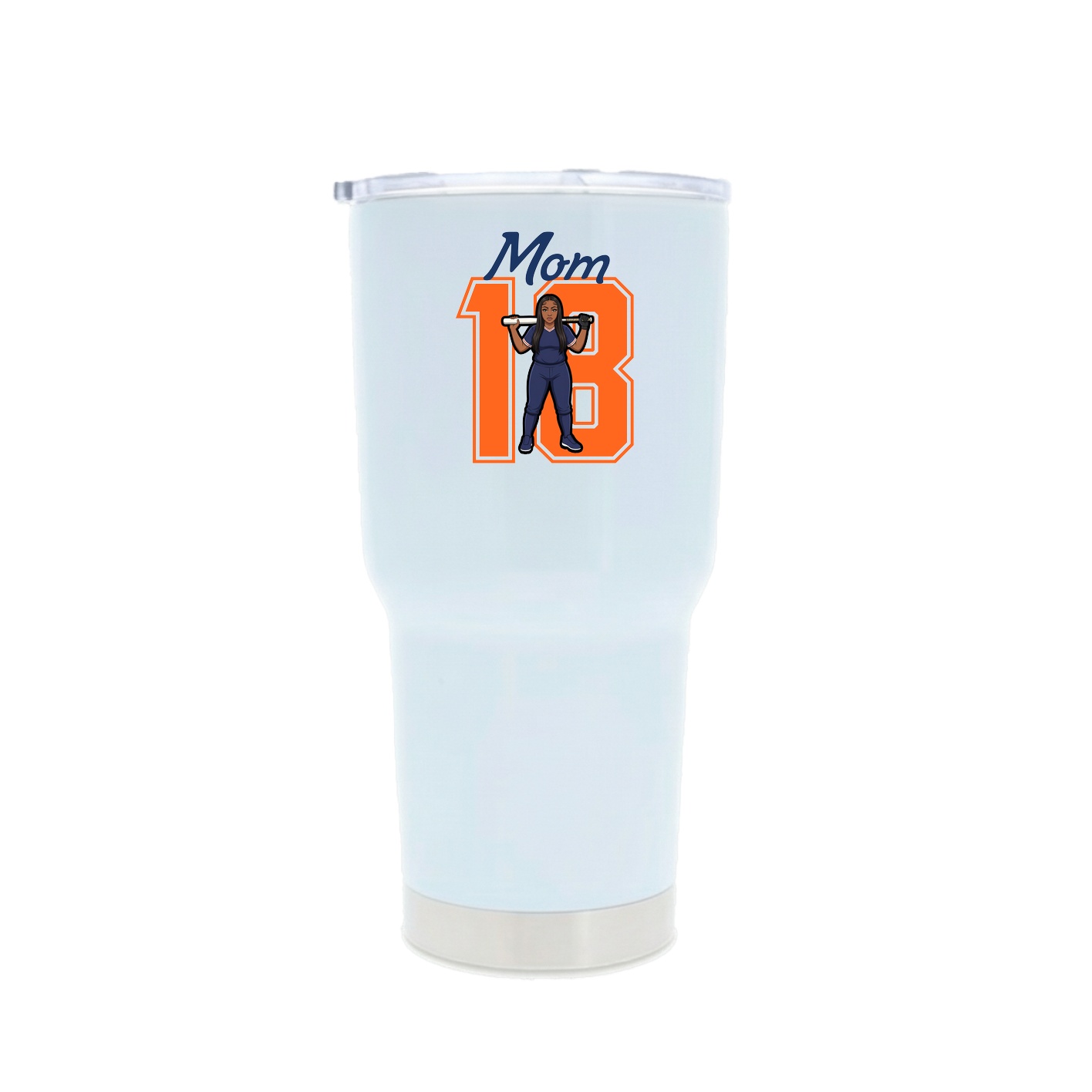 30oz Stainless Steel Tumbler — Mothers Day Shirsey in White