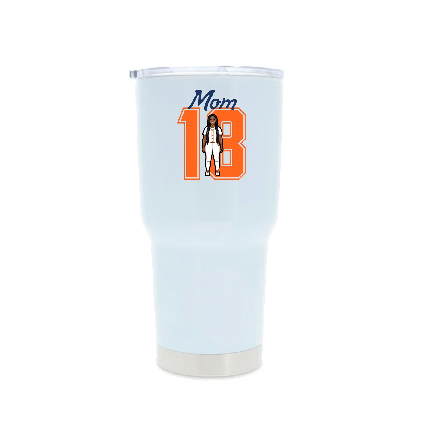 30oz Stainless Steel Tumbler — Mothers Day Shirsey in White