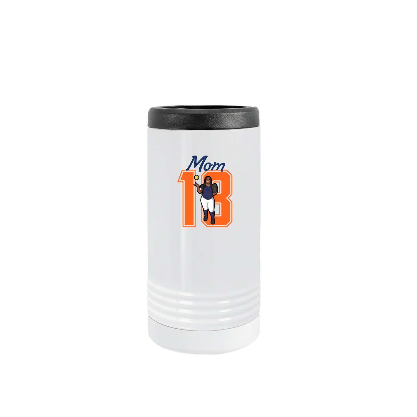 Slim Beverage Holder — Mothers Day Shirsey in White
