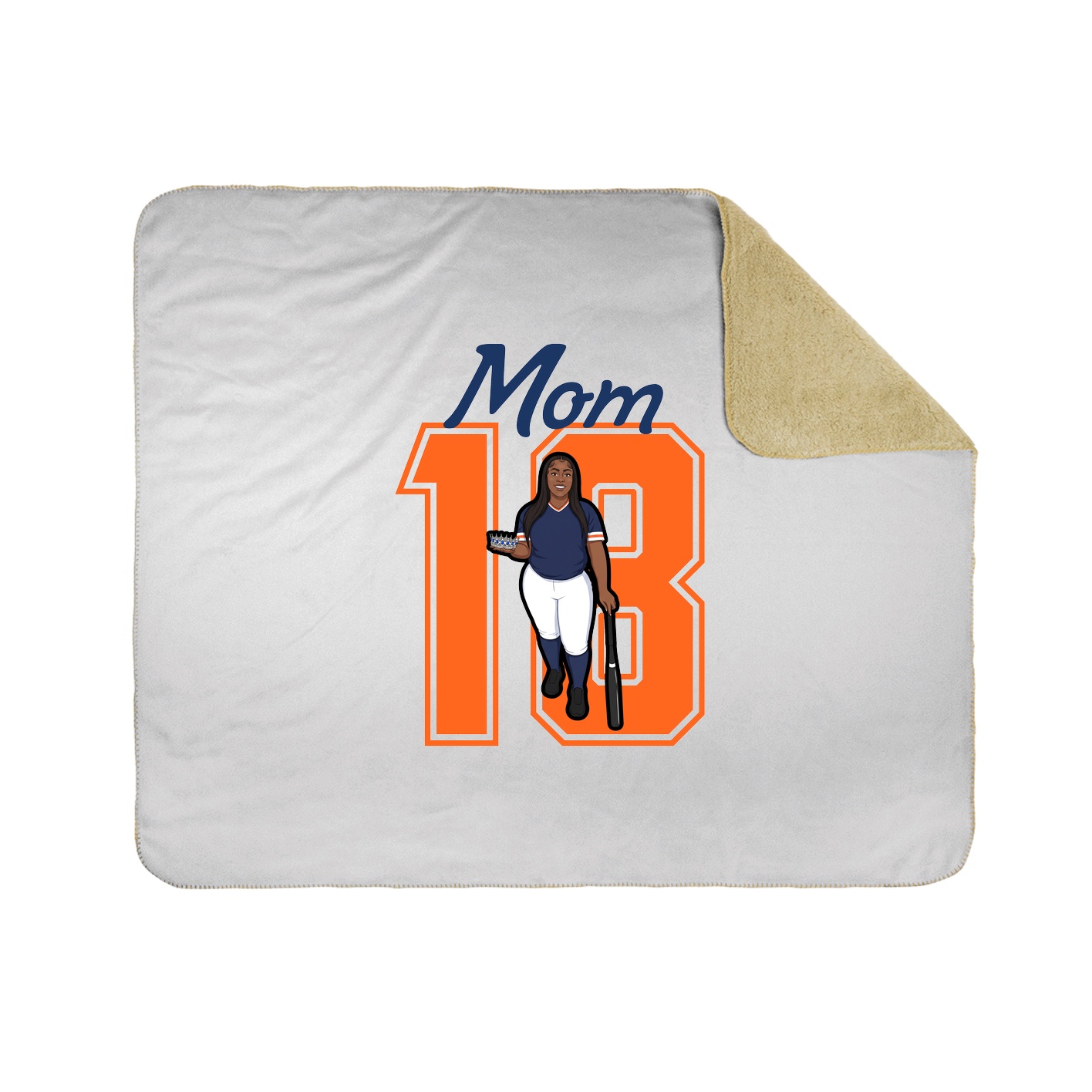 Throw Blanket — Mothers Day Shirsey in White
