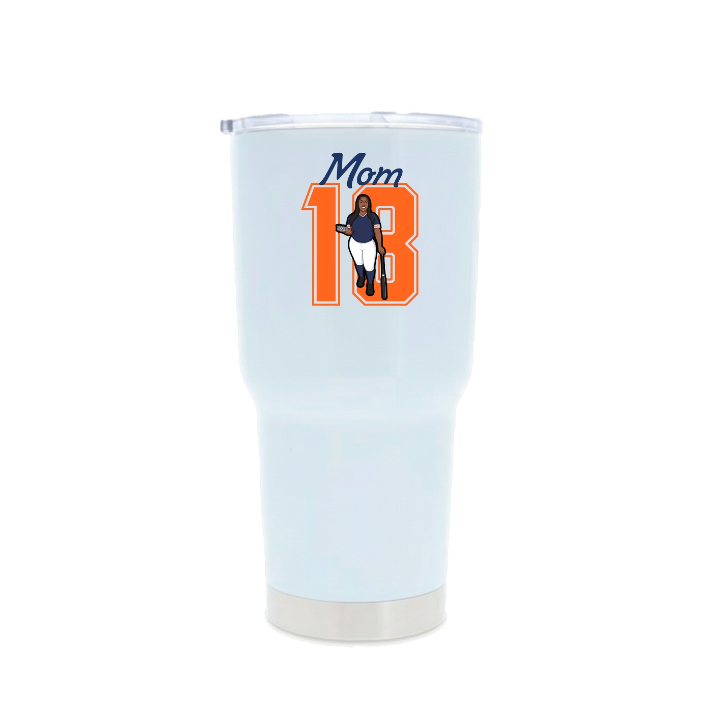 30oz Stainless Steel Tumbler — Mothers Day Shirsey in White
