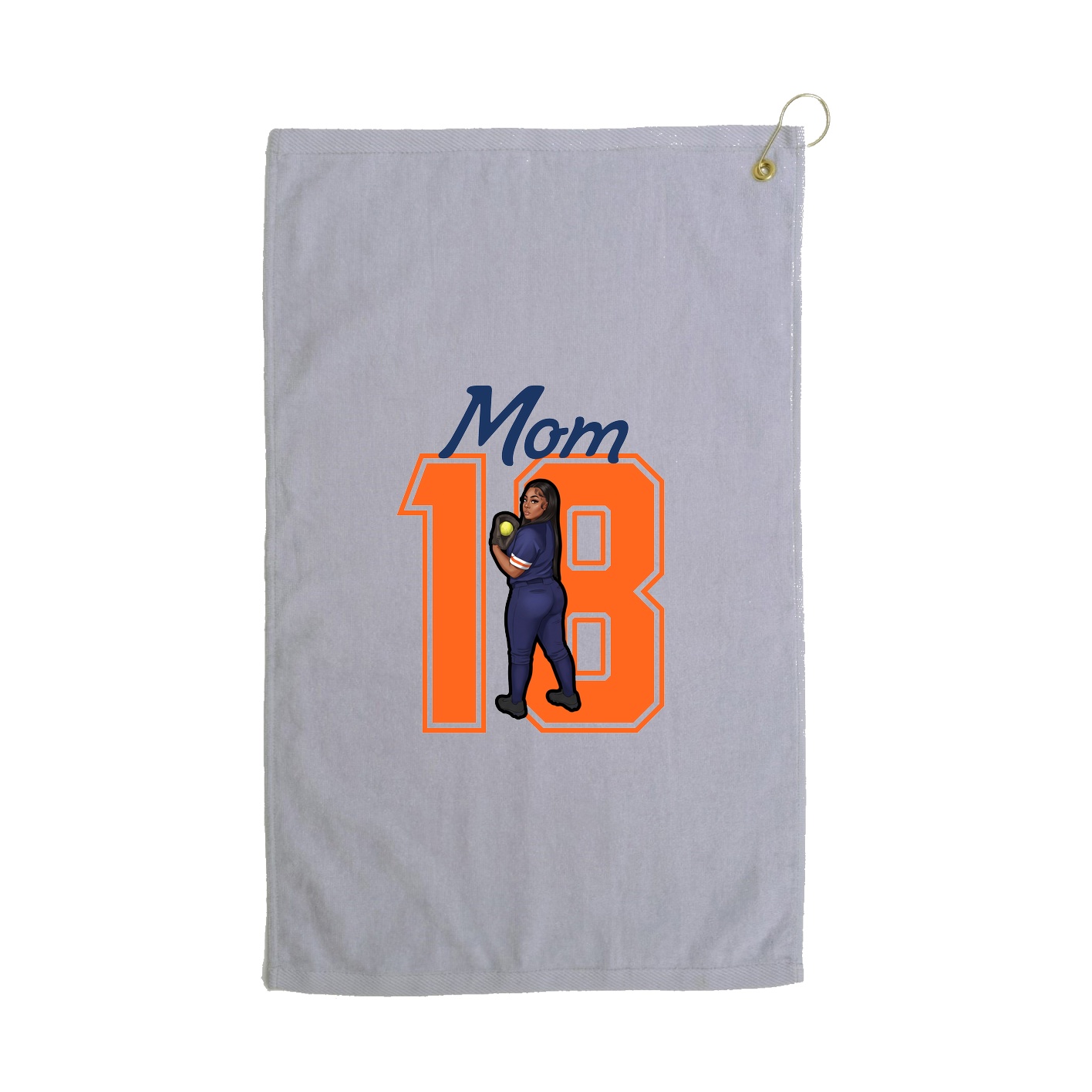 Golf Towel — Mothers Day Shirsey in Grey