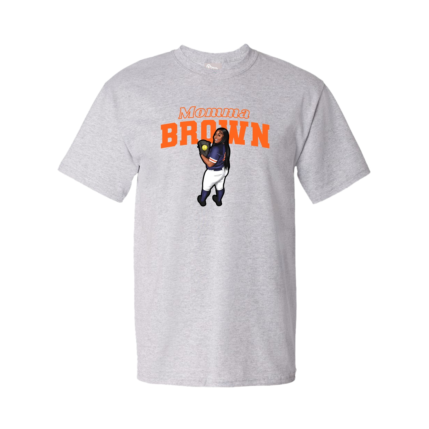 Youth Tee — Mothers Day Block in Grey