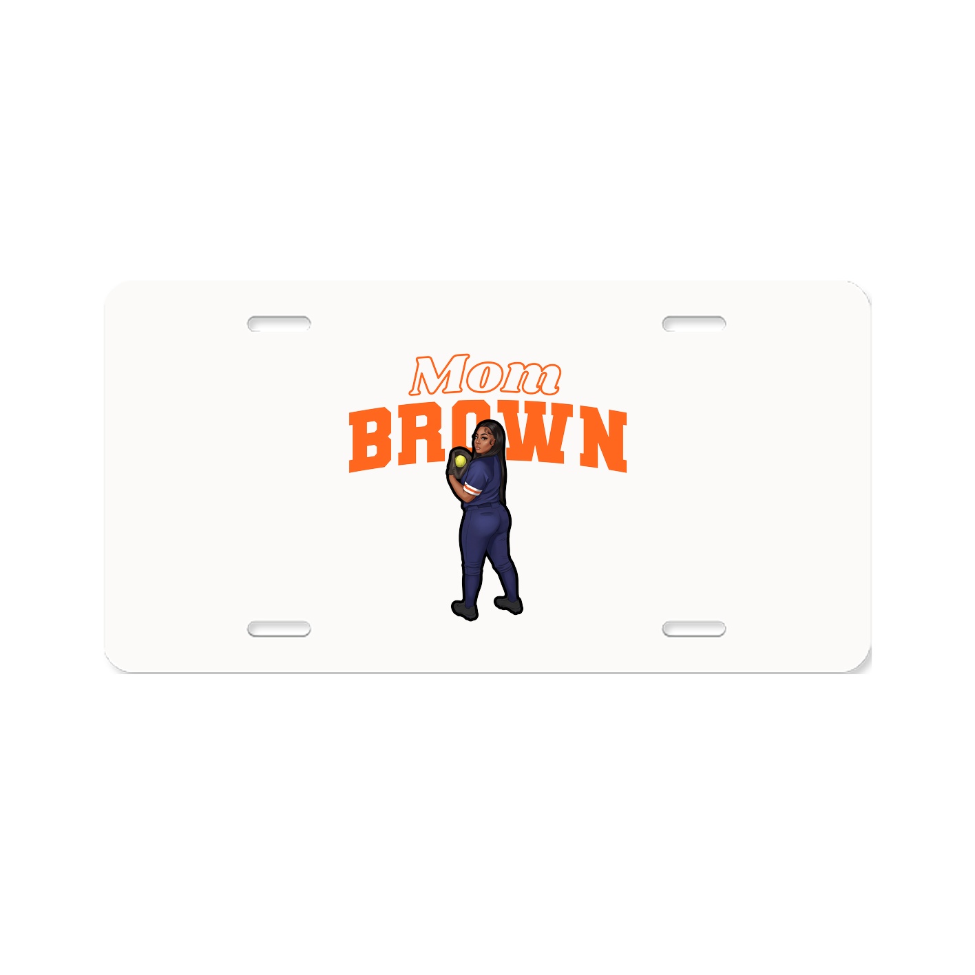 License Plate — Mothers Day Block in Classic